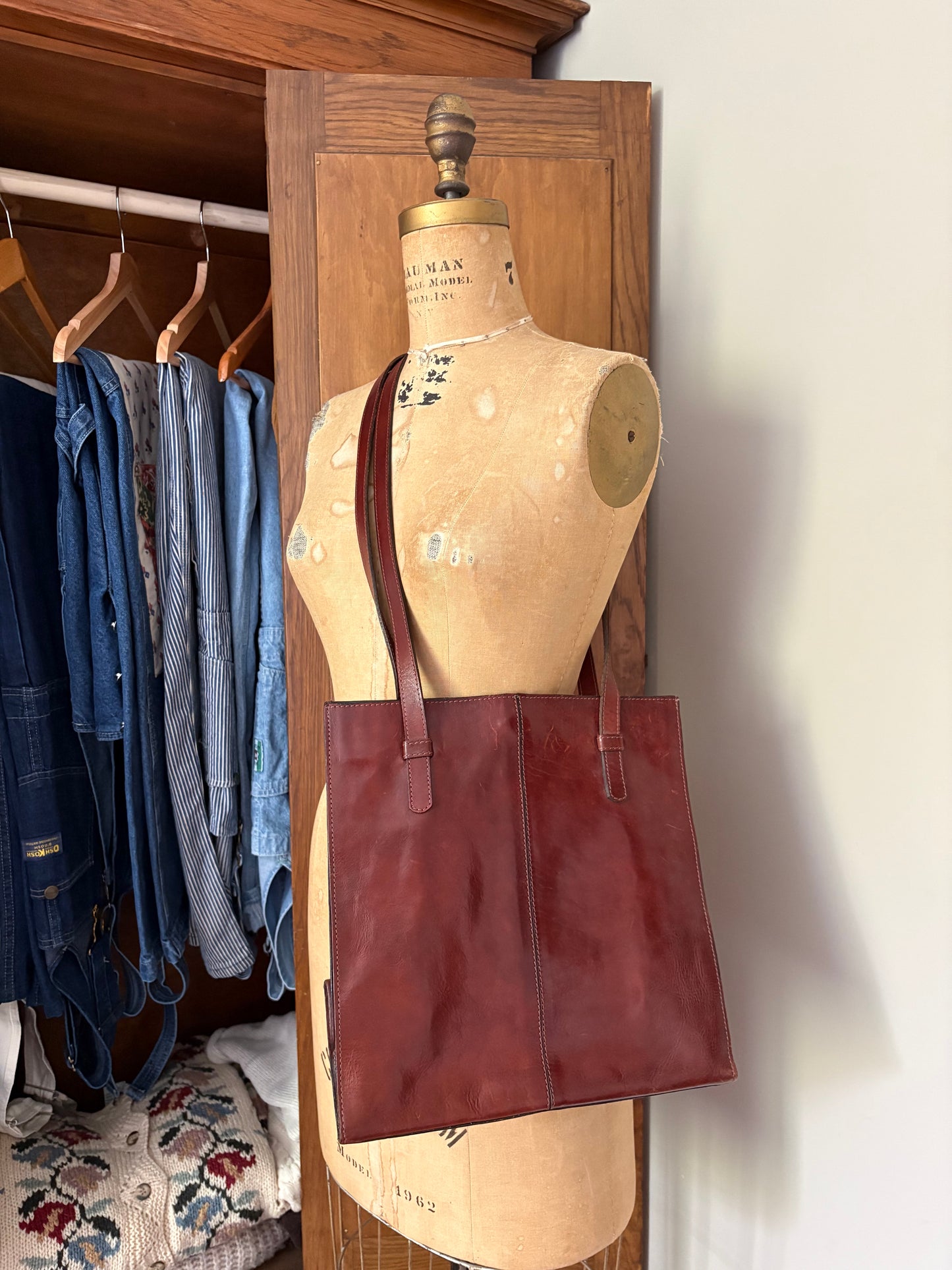 Sacoche en cuir vintage Aldo