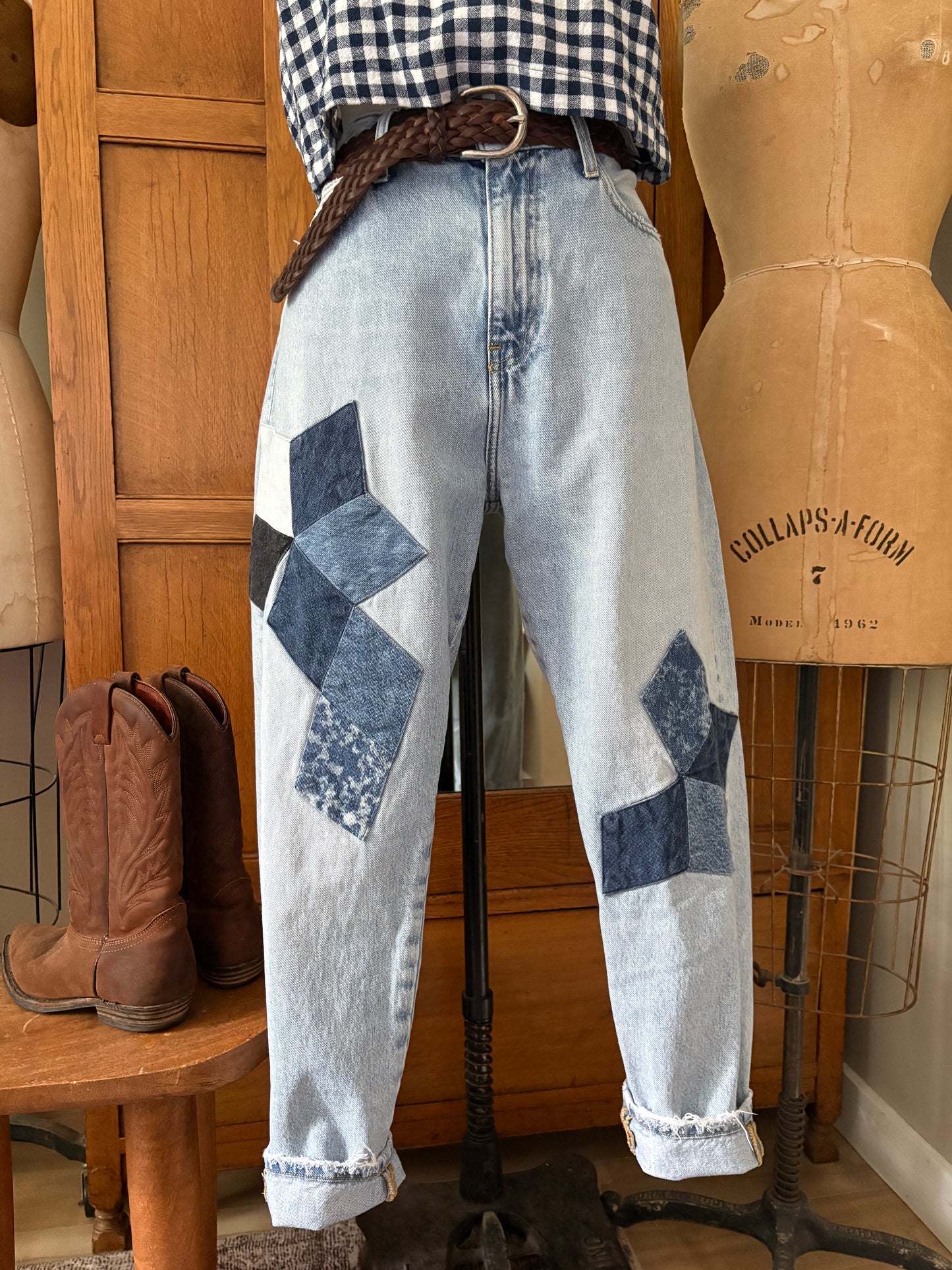 Jeans patchwork Calvin Klein (Médium)