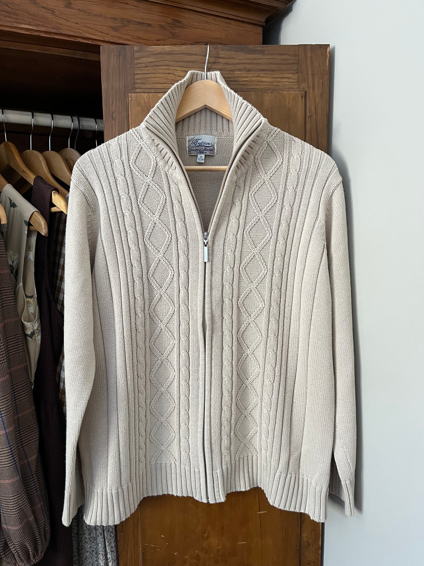Veste col montant beige (Xxlarge)