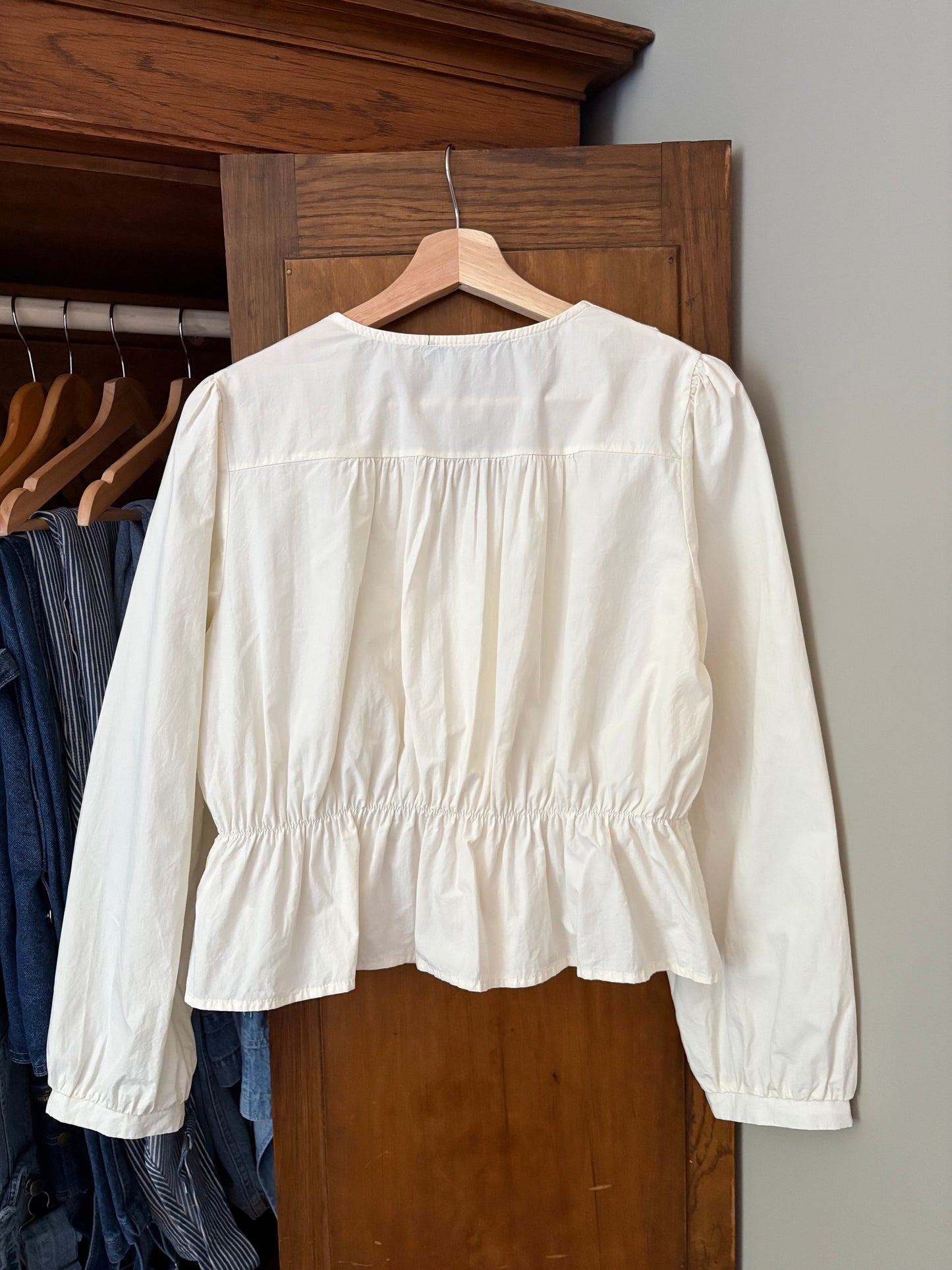 Blouse crème avec broderie Icône (Large)