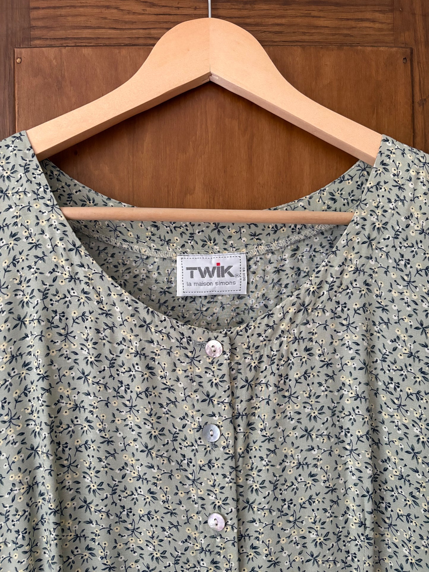 Robe longue fleurie Twik vintage (Médium)