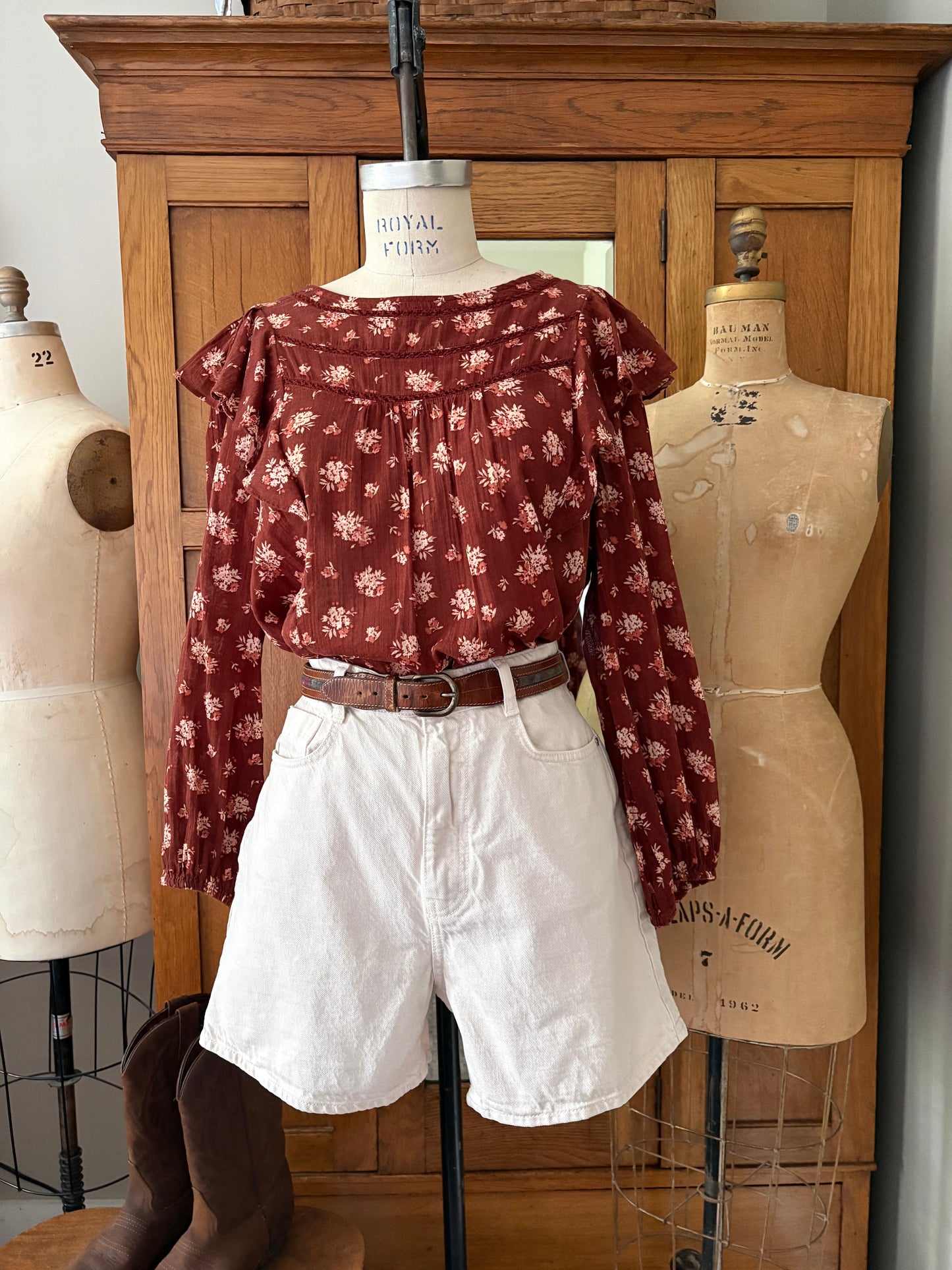 Chemisier fleuri Madewell (Xlarge)