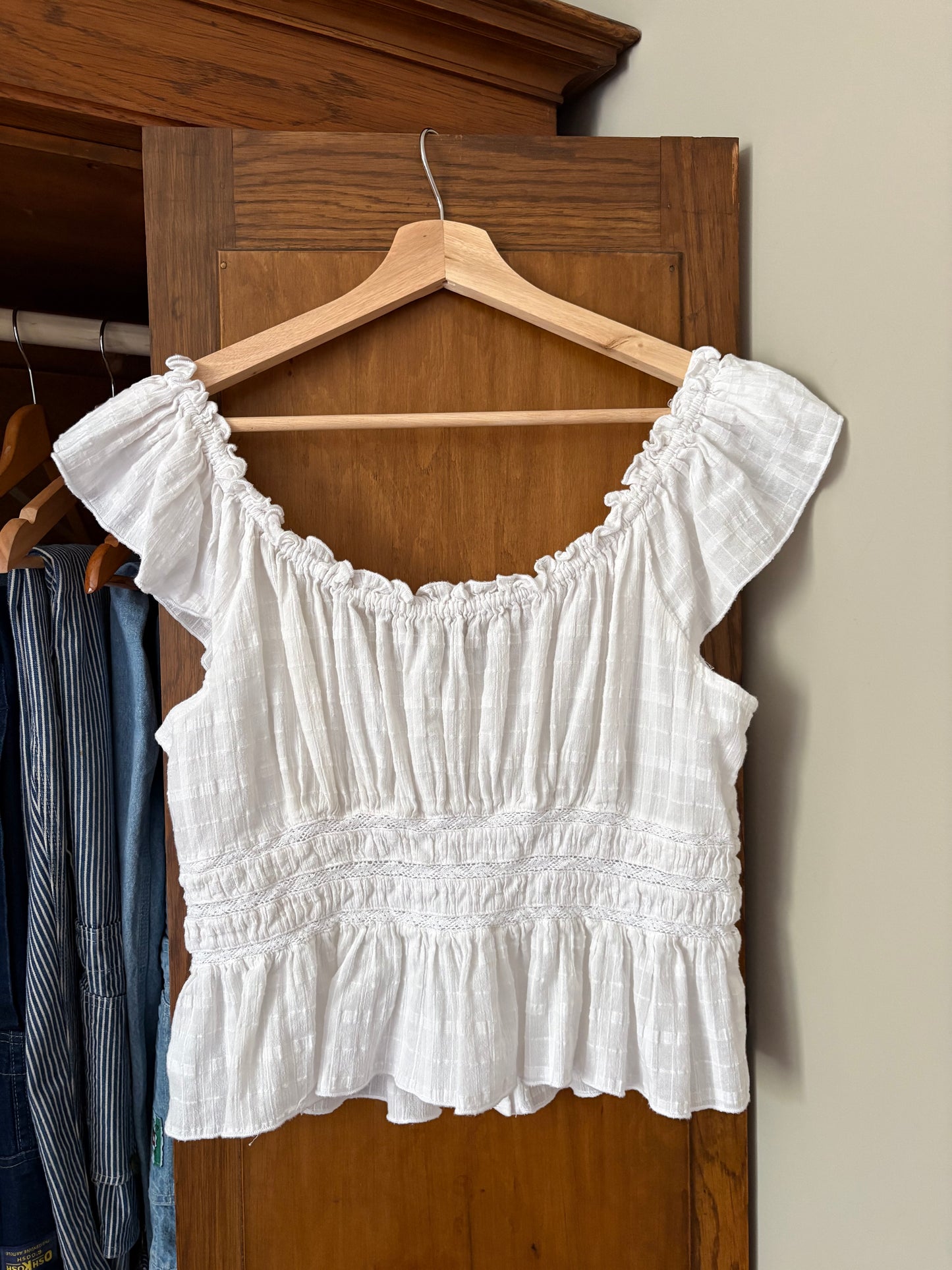 Haut blanc American Eagle (M/L)
