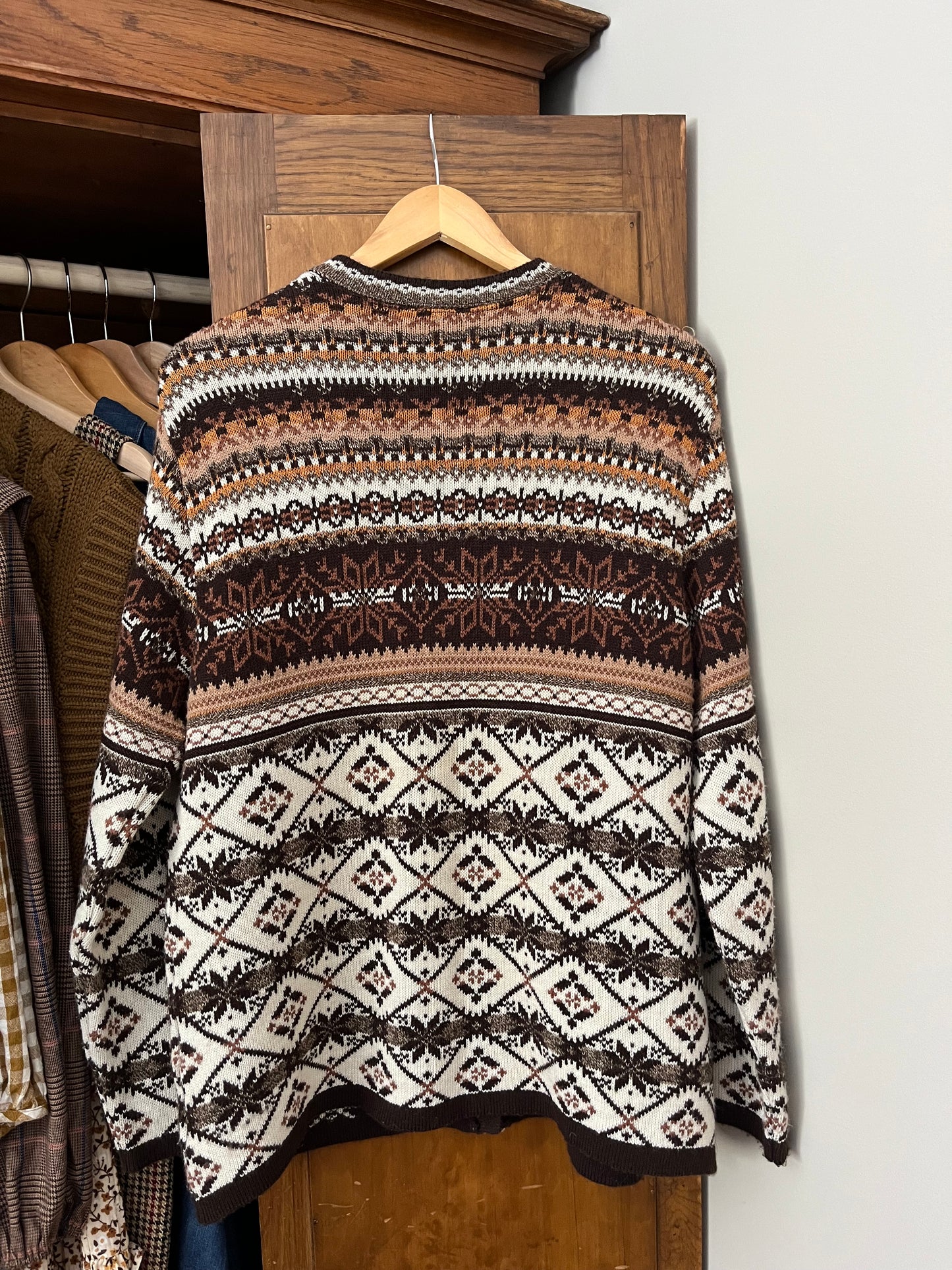 Cardigan motif hivernal (Large)
