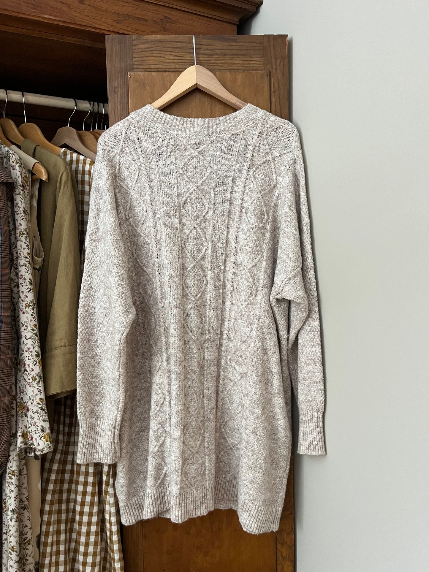 Cardigan long Cream (Large)