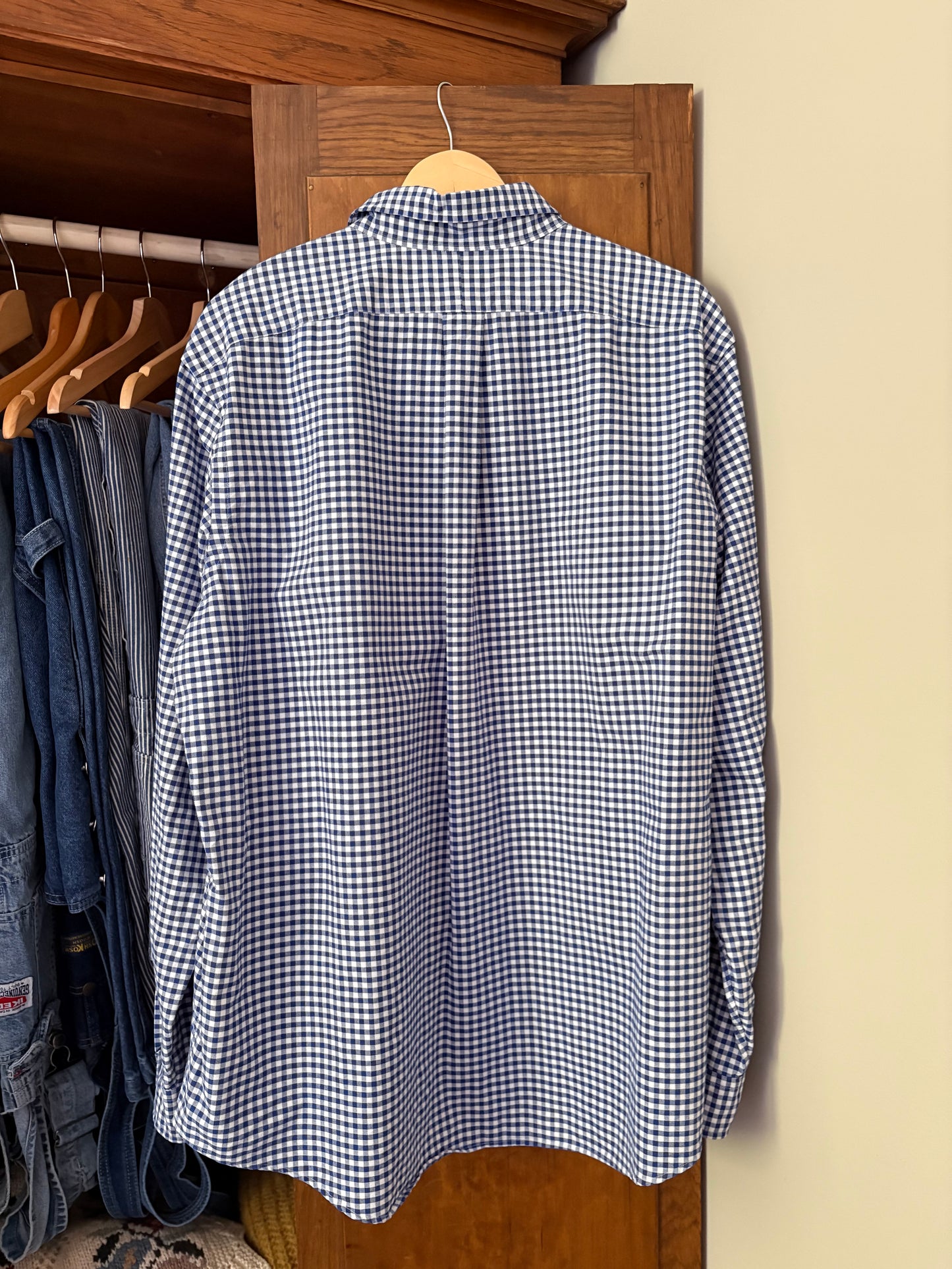Chemise vichy bleu Ralph Lauren (Xxlarge)