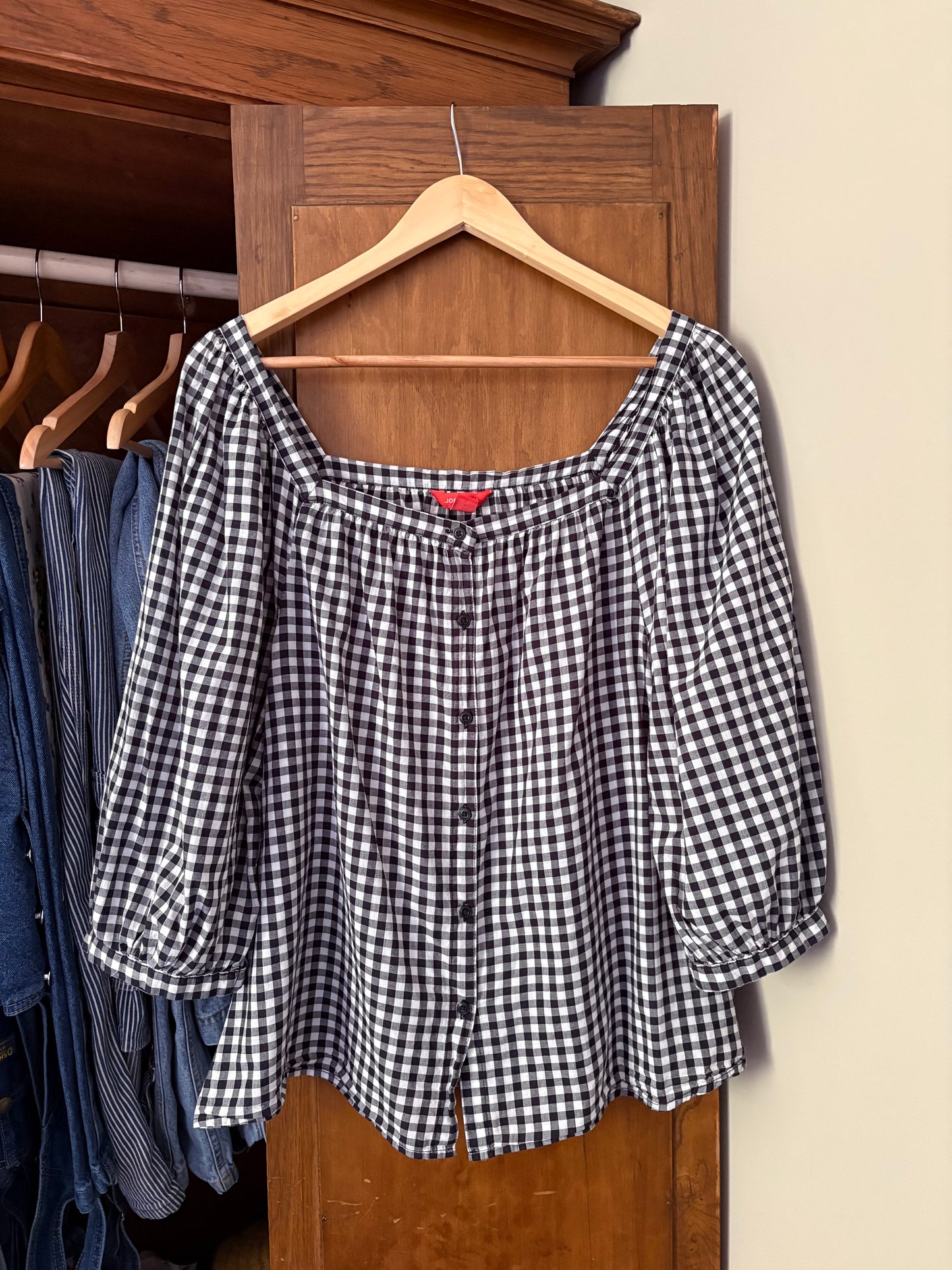 Blouse vichy marine (Xlarge)
