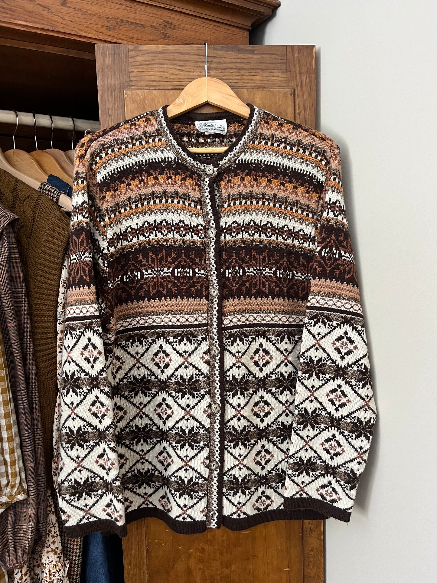 Cardigan motif hivernal (Large)