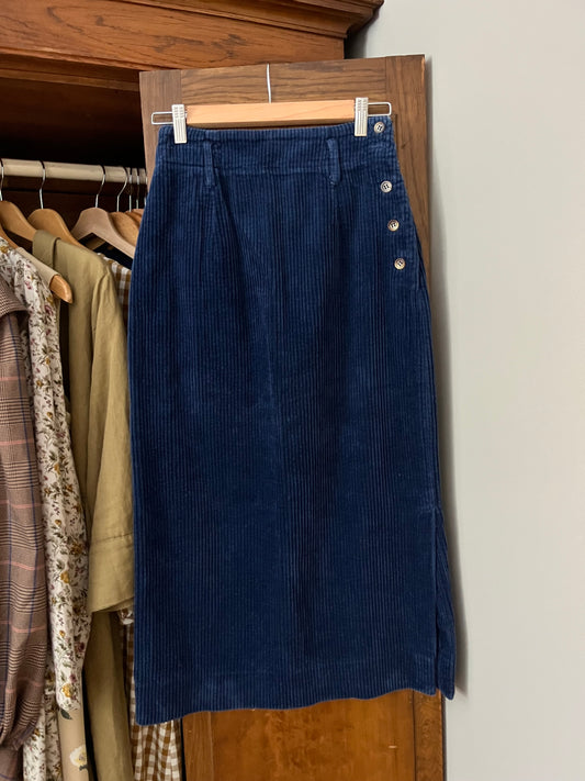 Jupe longue en corduroy (Xsmall)