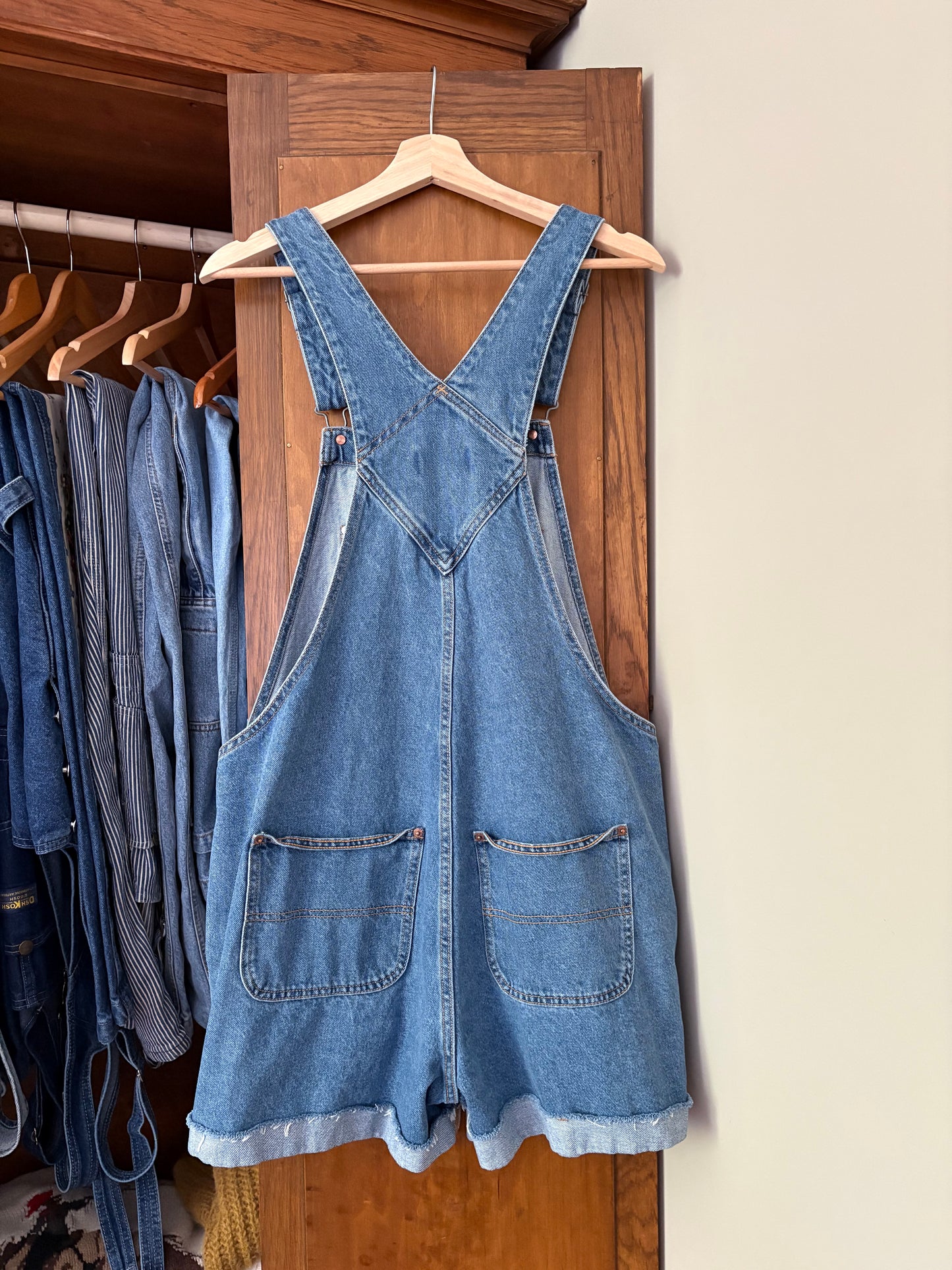 Salopette short en denim (Large)