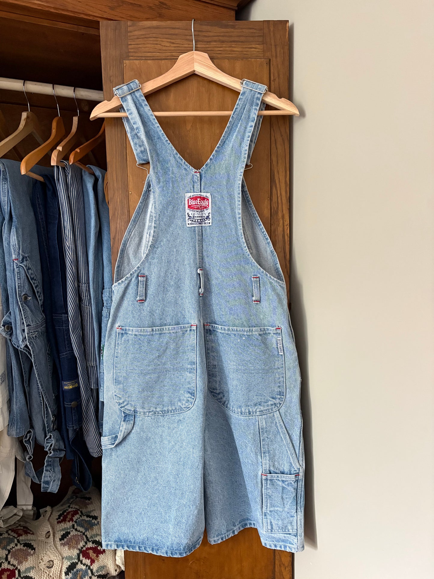 Salopette short vintage Blue Eagle (Small)