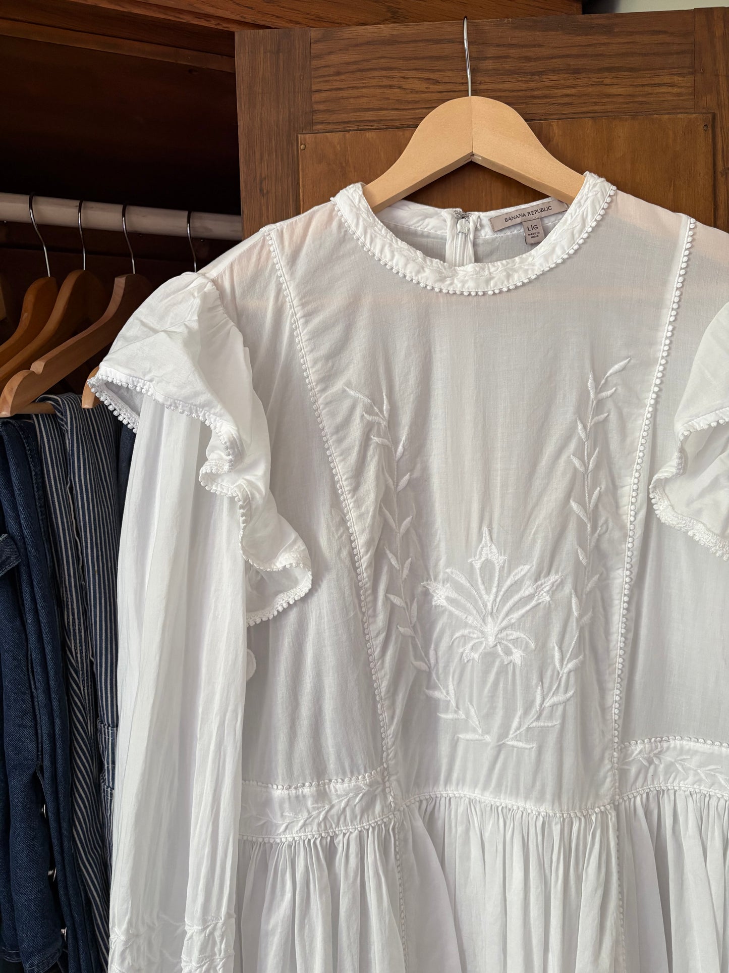 Robe blanche Banana Republic * transparente * (Large)
