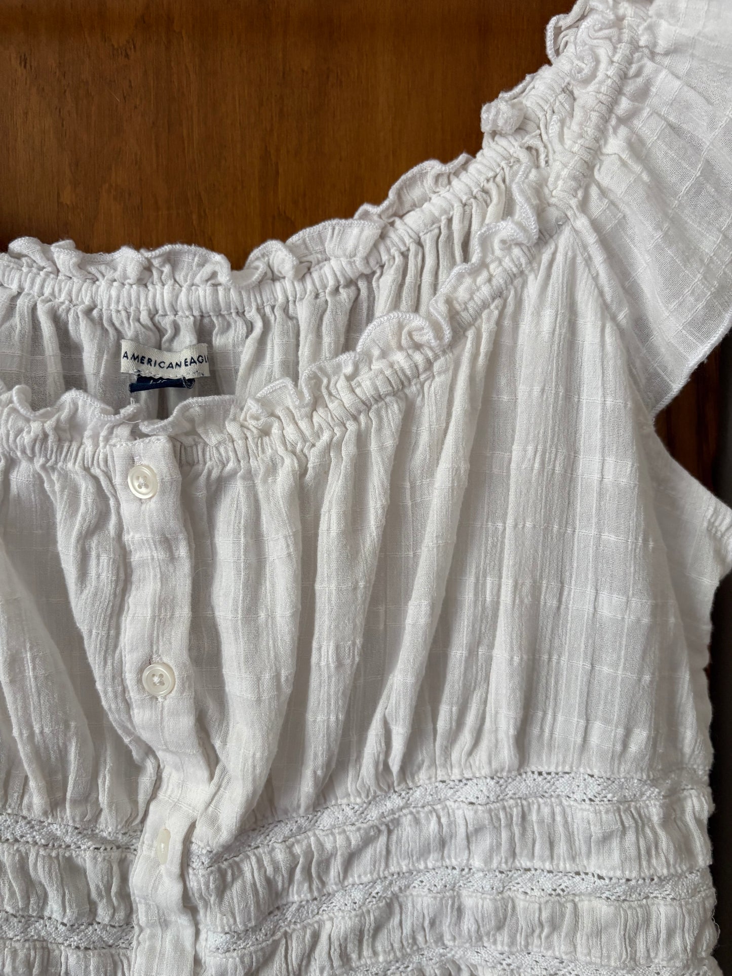 Haut blanc American Eagle (M/L)