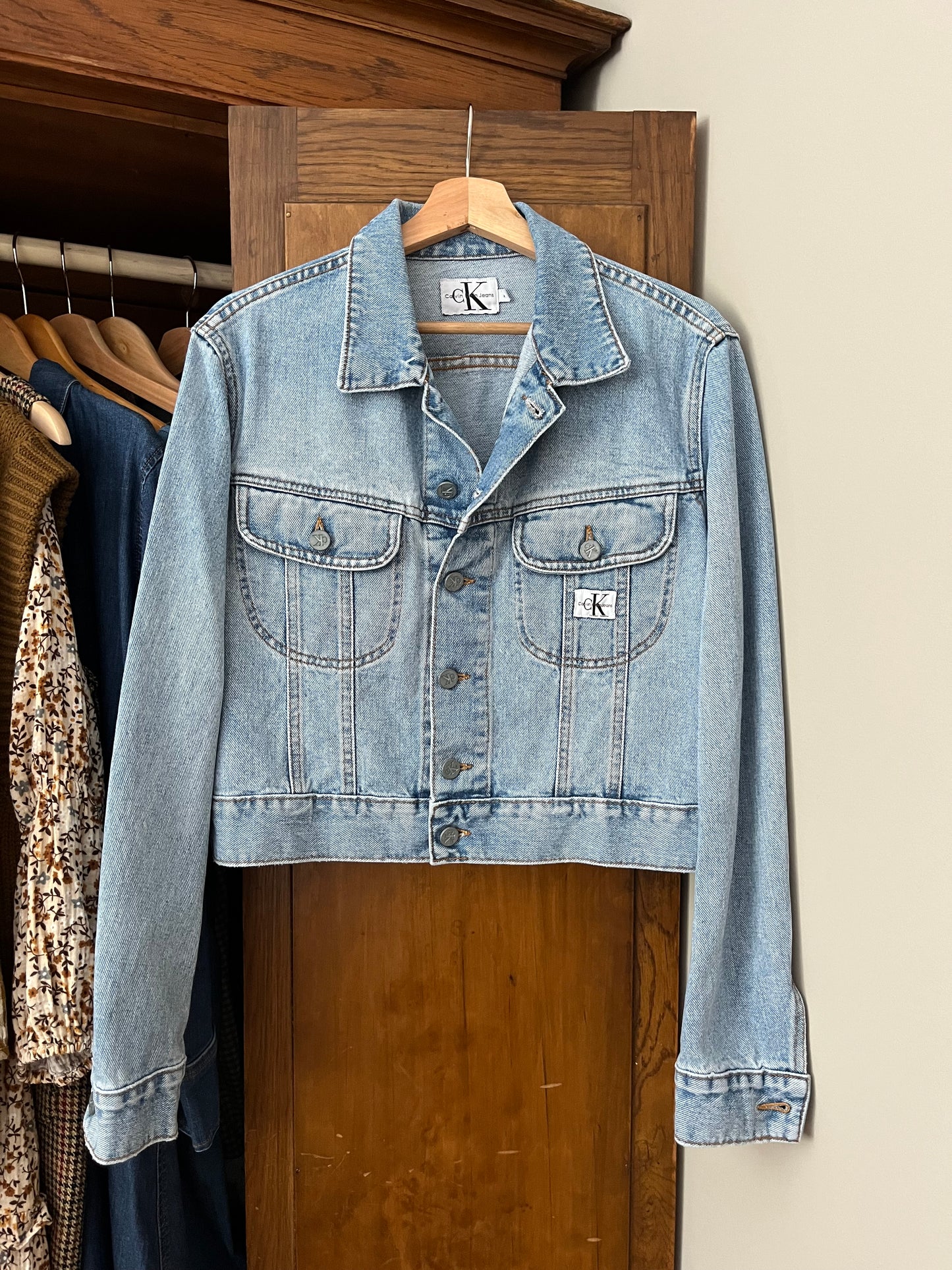 Manteau en denim vintage Calvin Klein (Small)