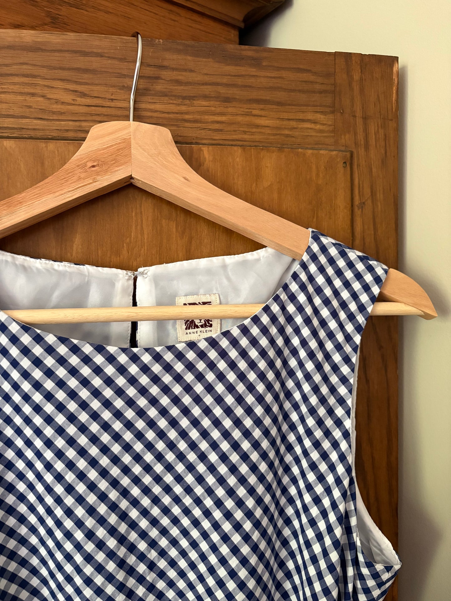 Robe vichy bleu et blanc (Médium)