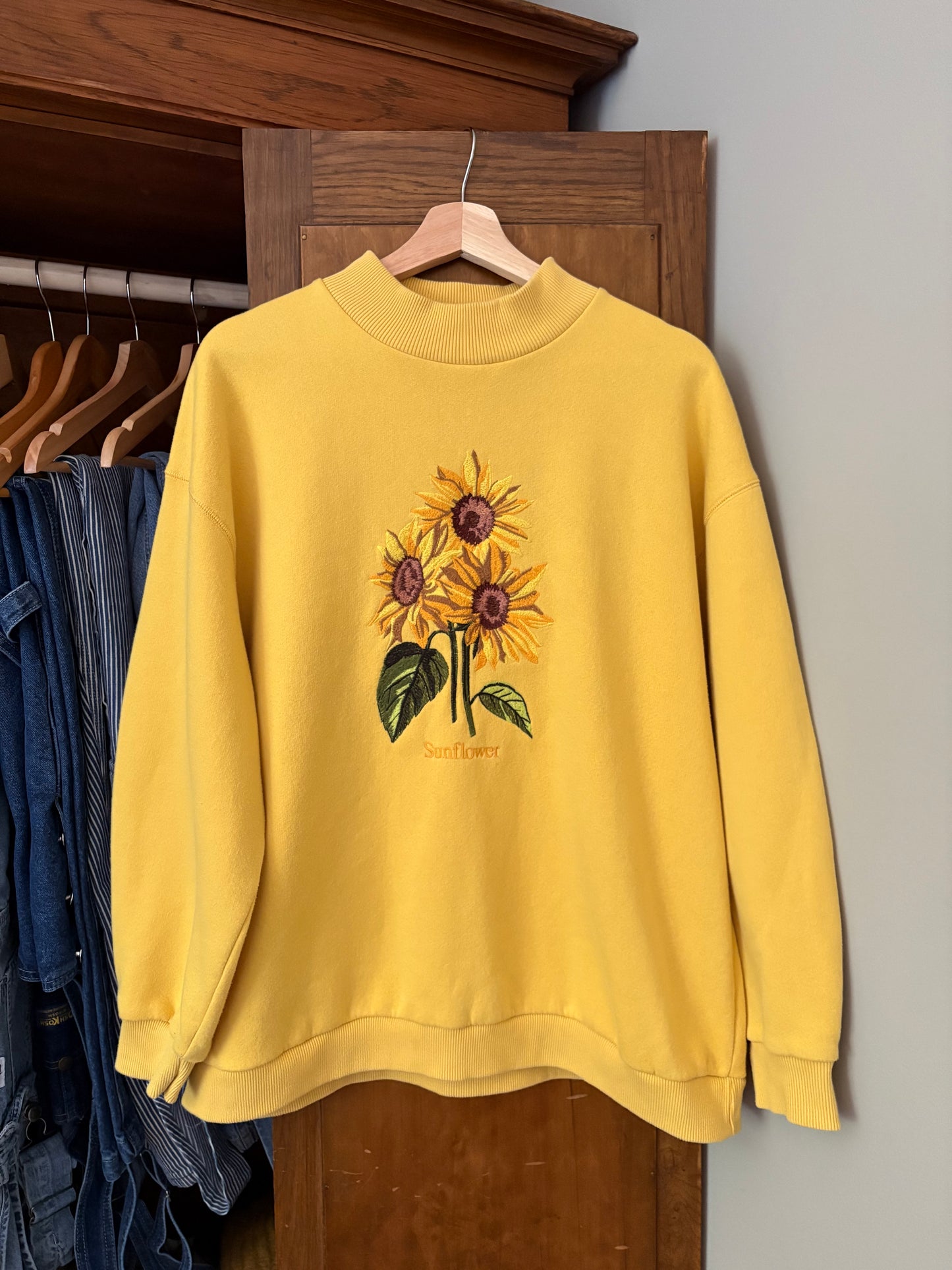 Crewneck jaune tournesol (M/L)