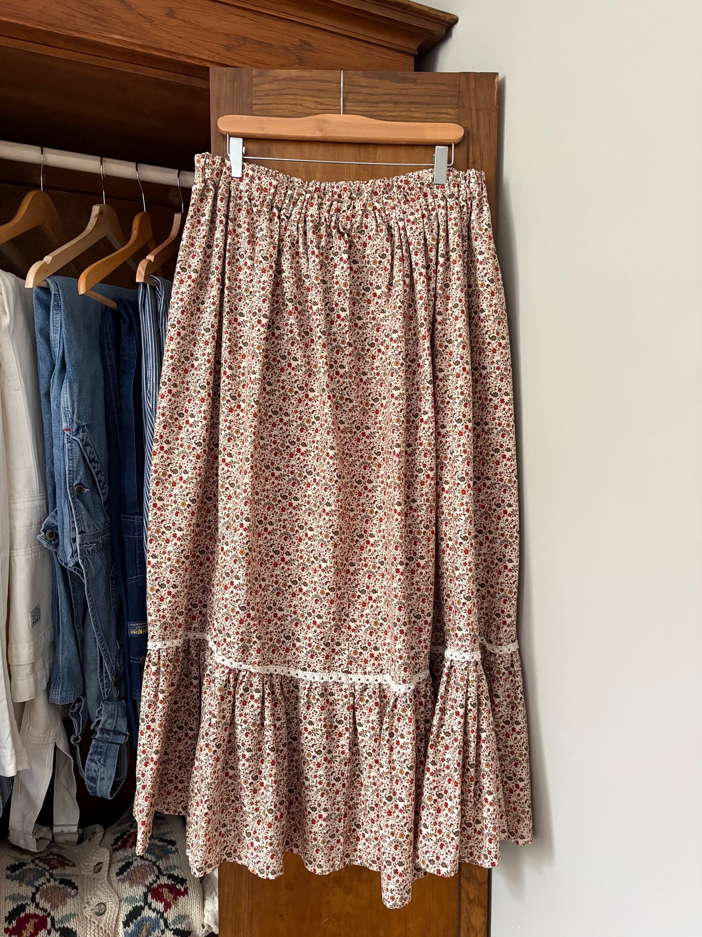 Jupe longue fleurie (Xlarge)