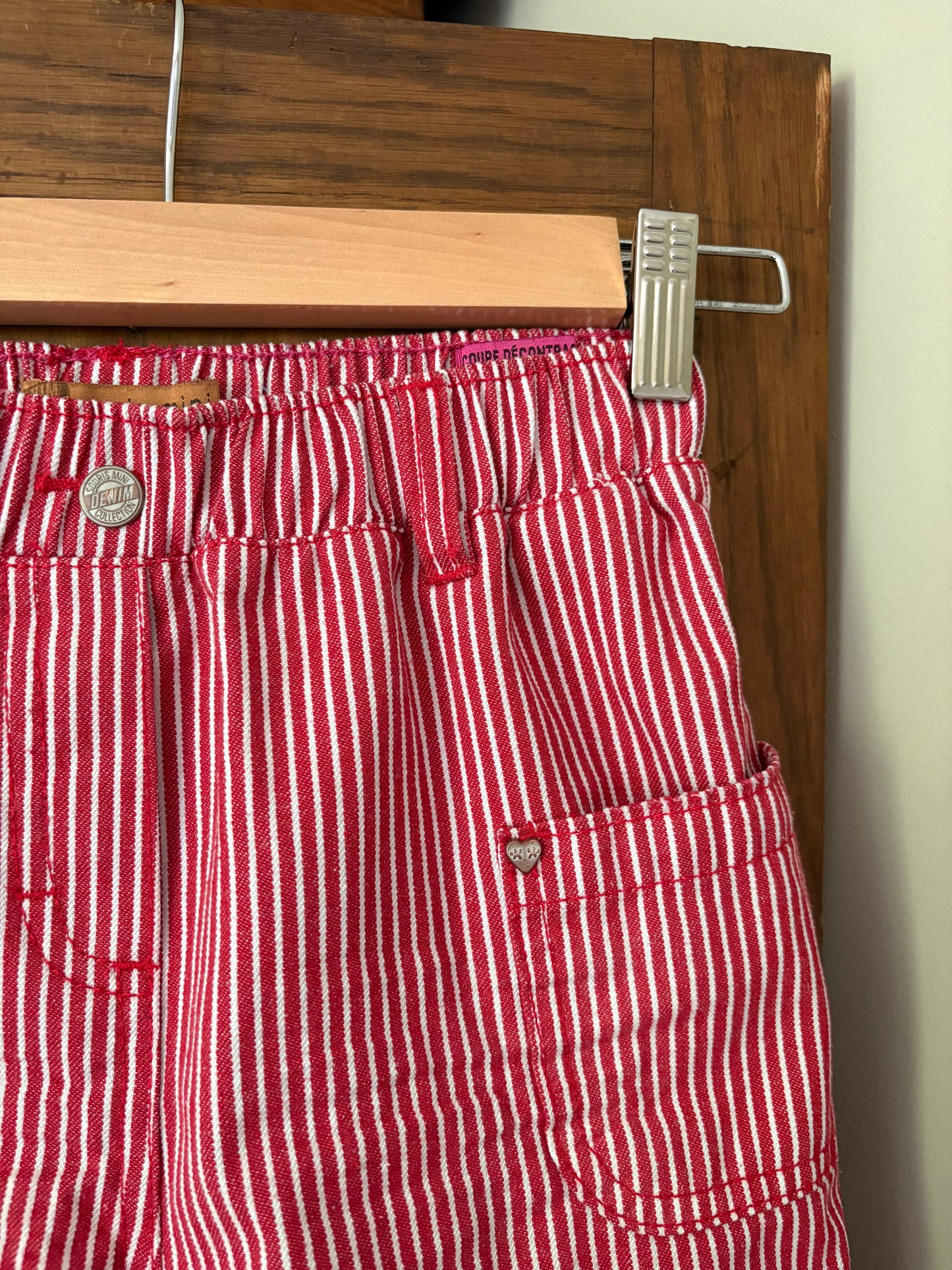Short lignée rouge Souris Mini (10 ans)