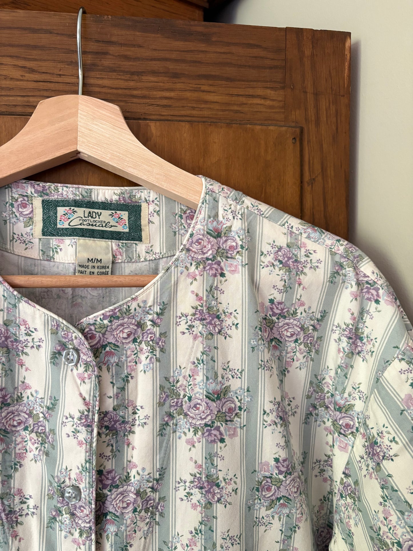 Chemise fleurie vintage (Médium)