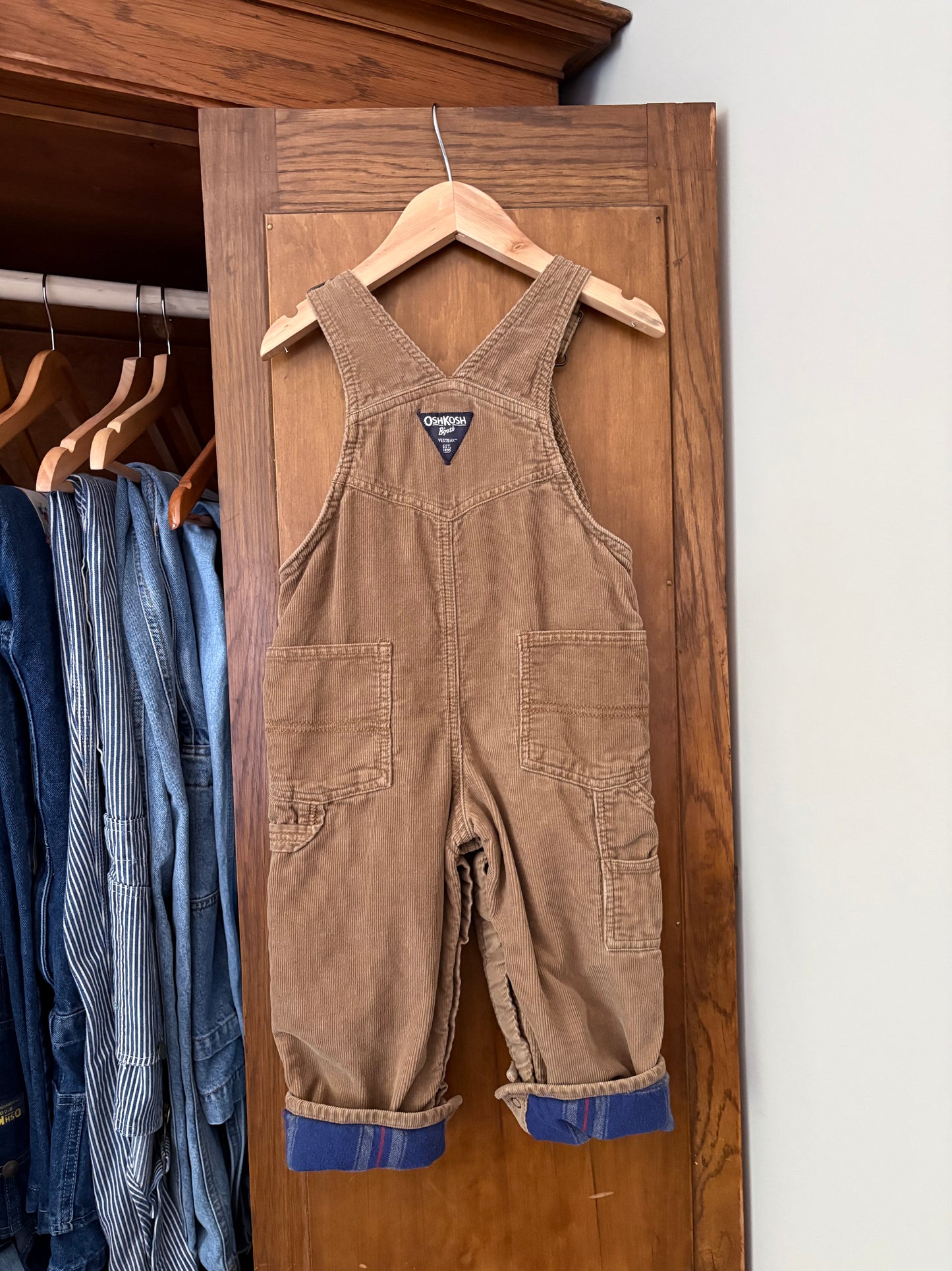 Salopette doublée en corduroy Oshkosh (24 mois)