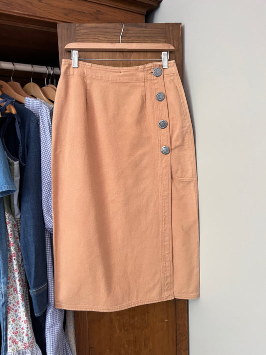 Jupe western Orange brûlé  (Médium)