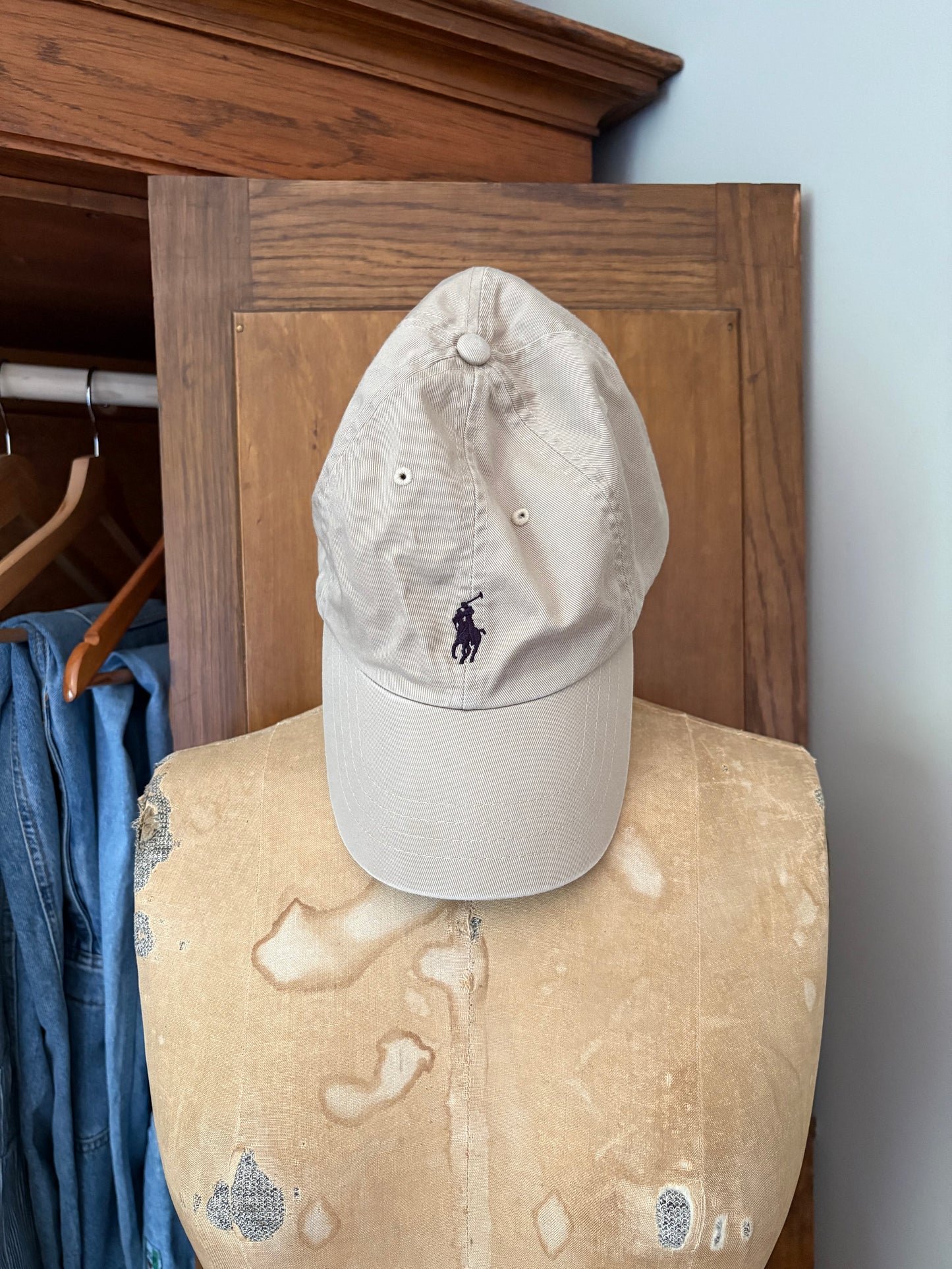 Casquette beige Ralph Lauren