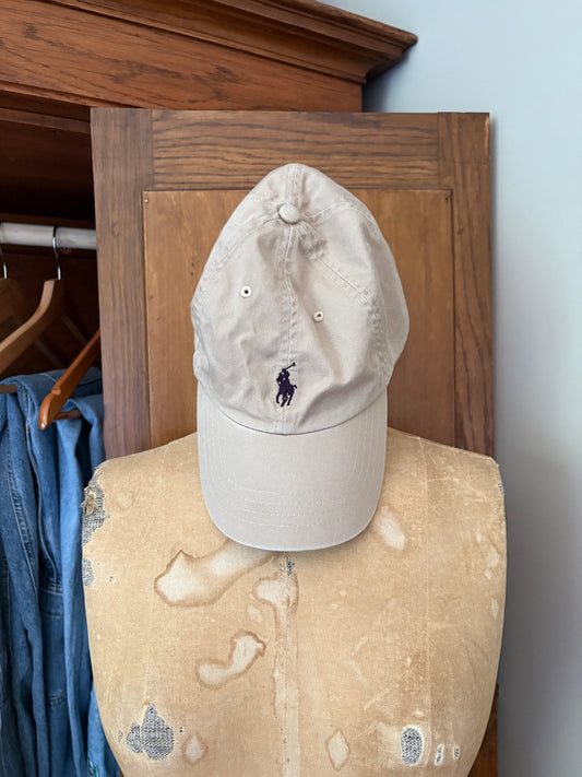 Casquette beige Ralph Lauren