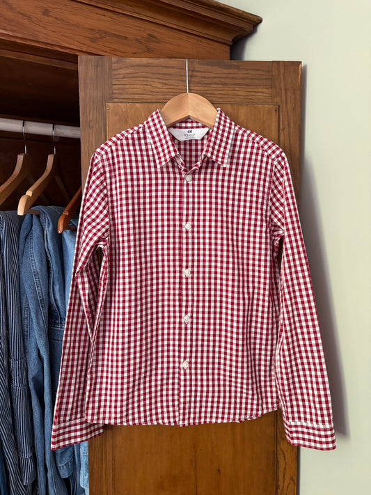 Chemise vichy rouge H&M (8 ans)