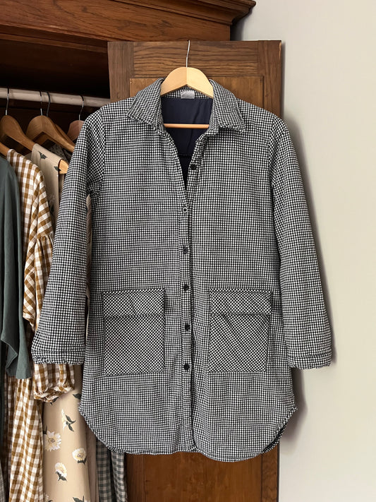Manteau mi-saison vichy (Xxs/Xs)