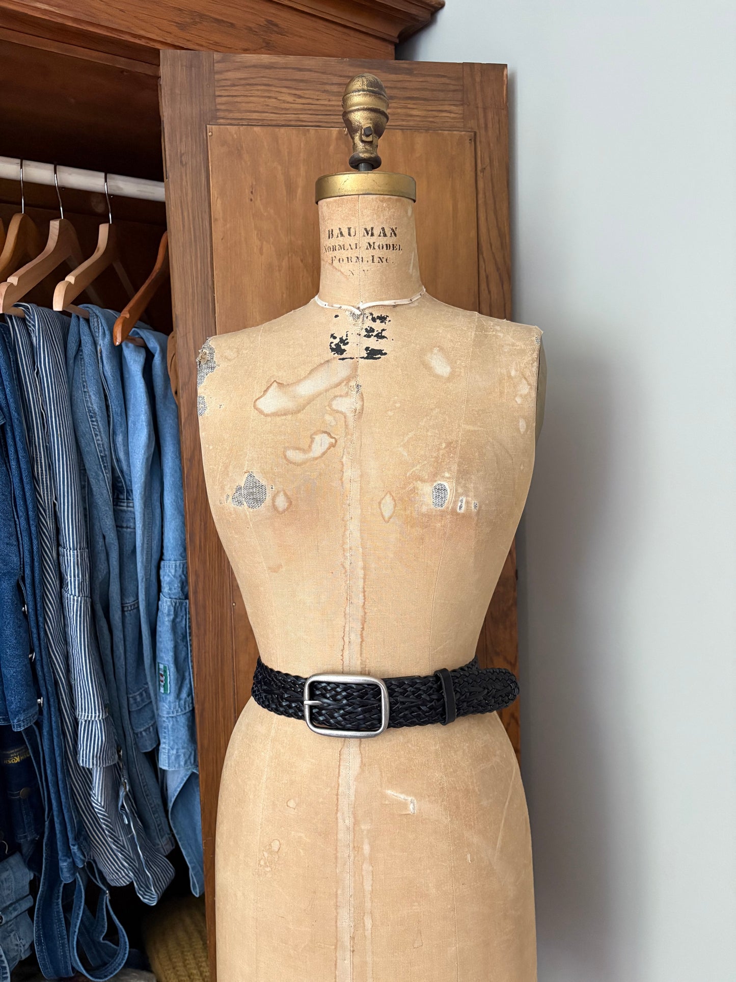 Ceinture en cuir tressée Levis (Médium)