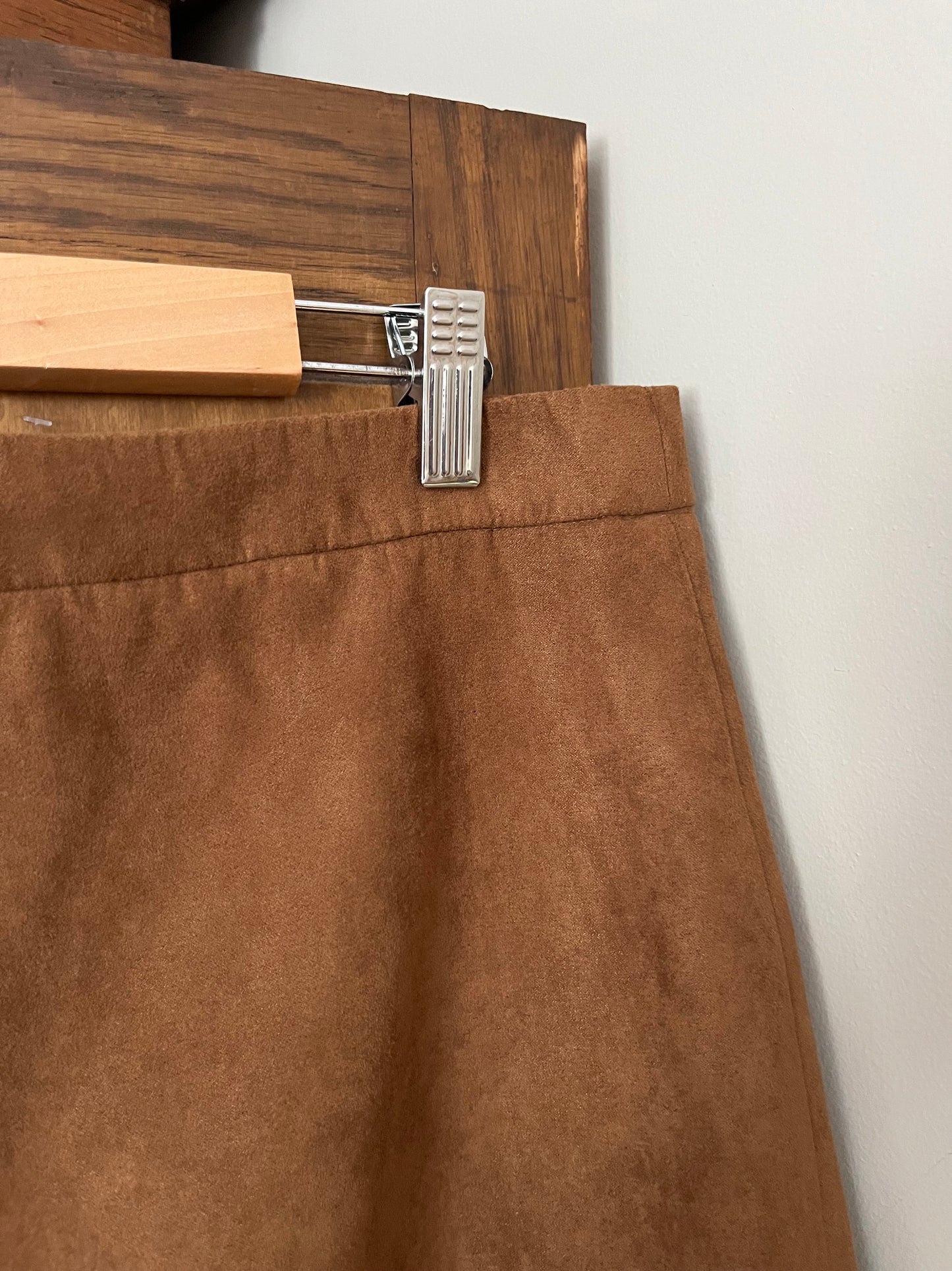 Jupe brune effet Suède J.Crew (Large) * Neuve