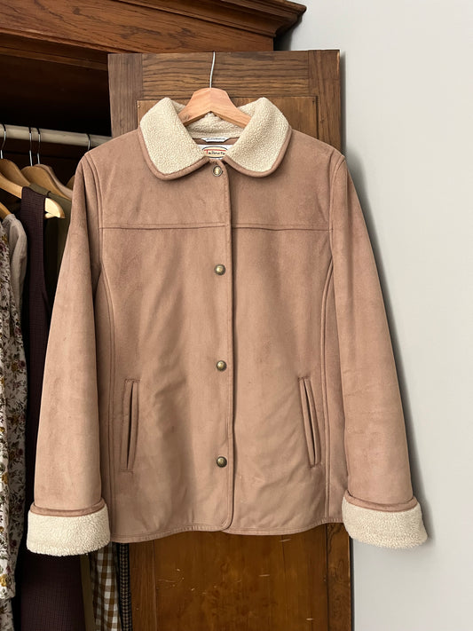 Manteau faux Suède et sherpa (S/M)