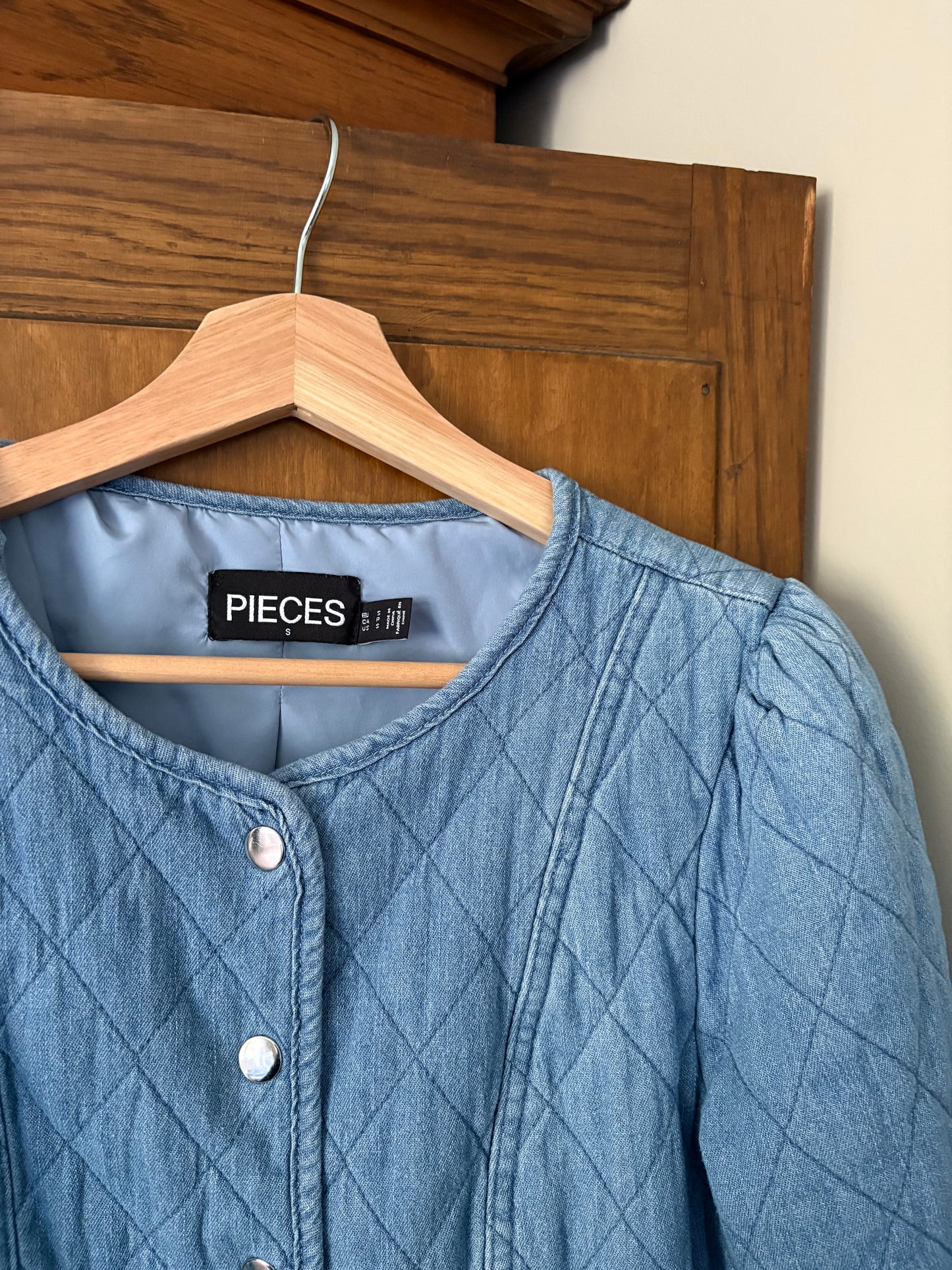Manteau denim en quilt PIECES (Small)
