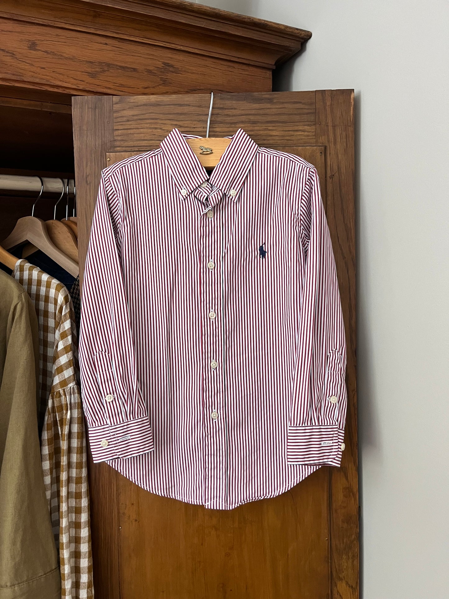 Chemise lignée rouge (4 ans)