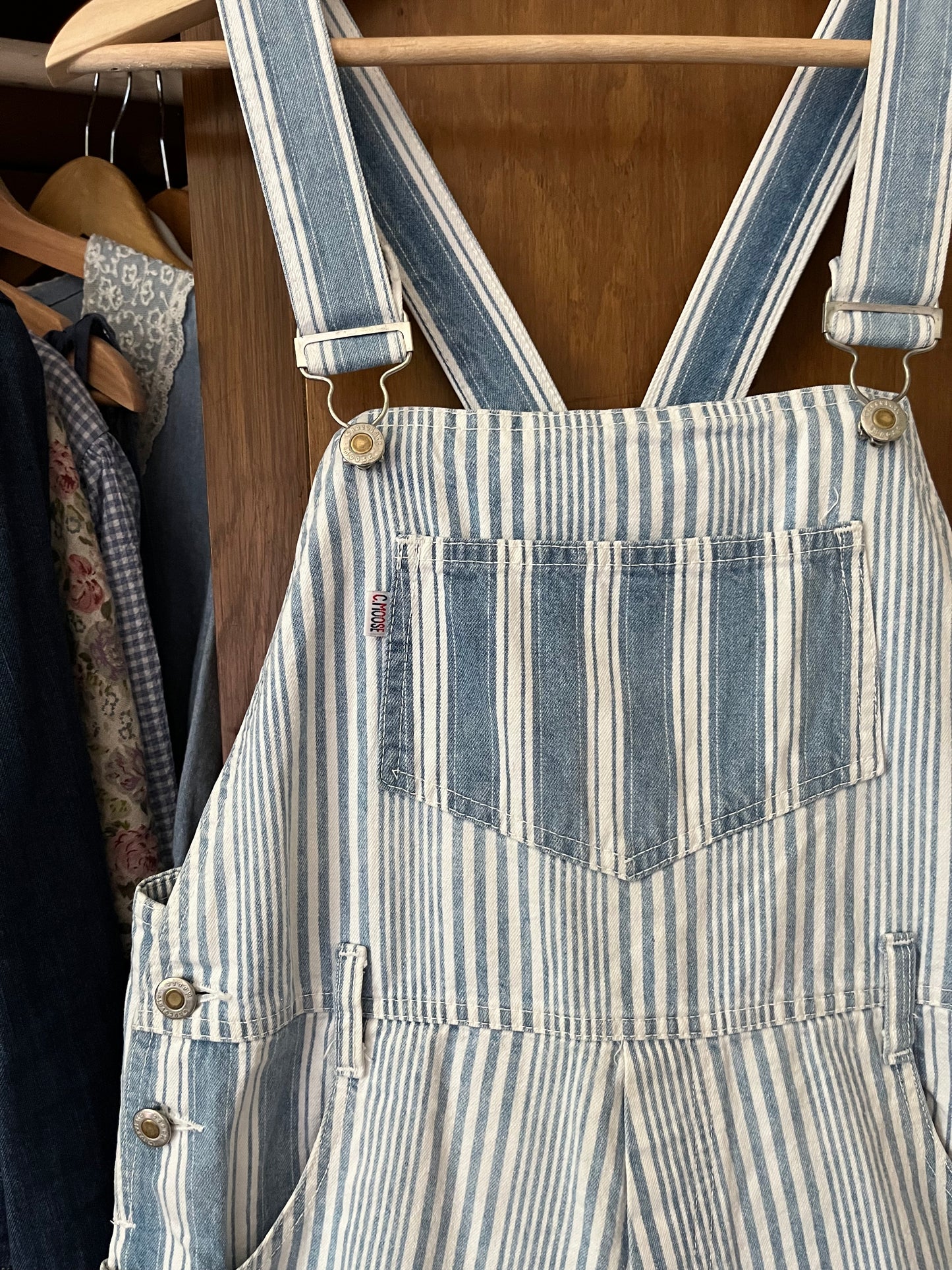 Salopette short lignée vintage (Xsmall)