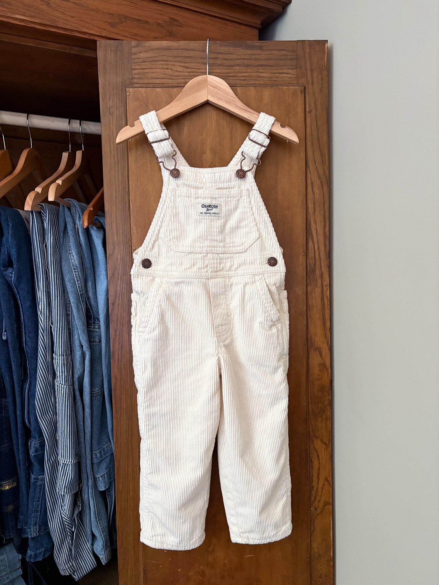 Salopette doublée en corduroy Oshkosh (2 ans)