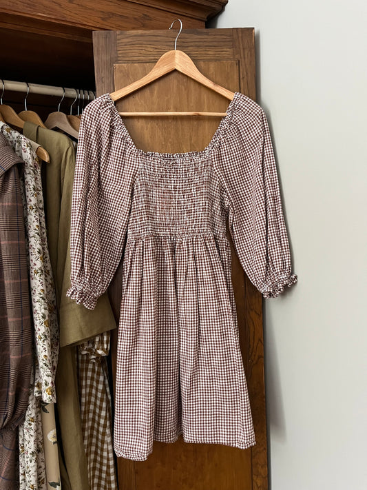 Robe Vichy brune Rylee + Cru (Small)