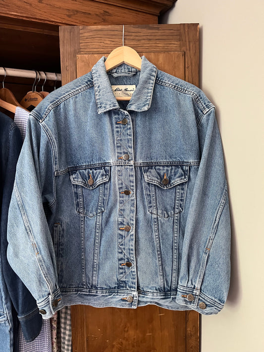 Manteau en denim vintage Eddie Bauer (Médium)