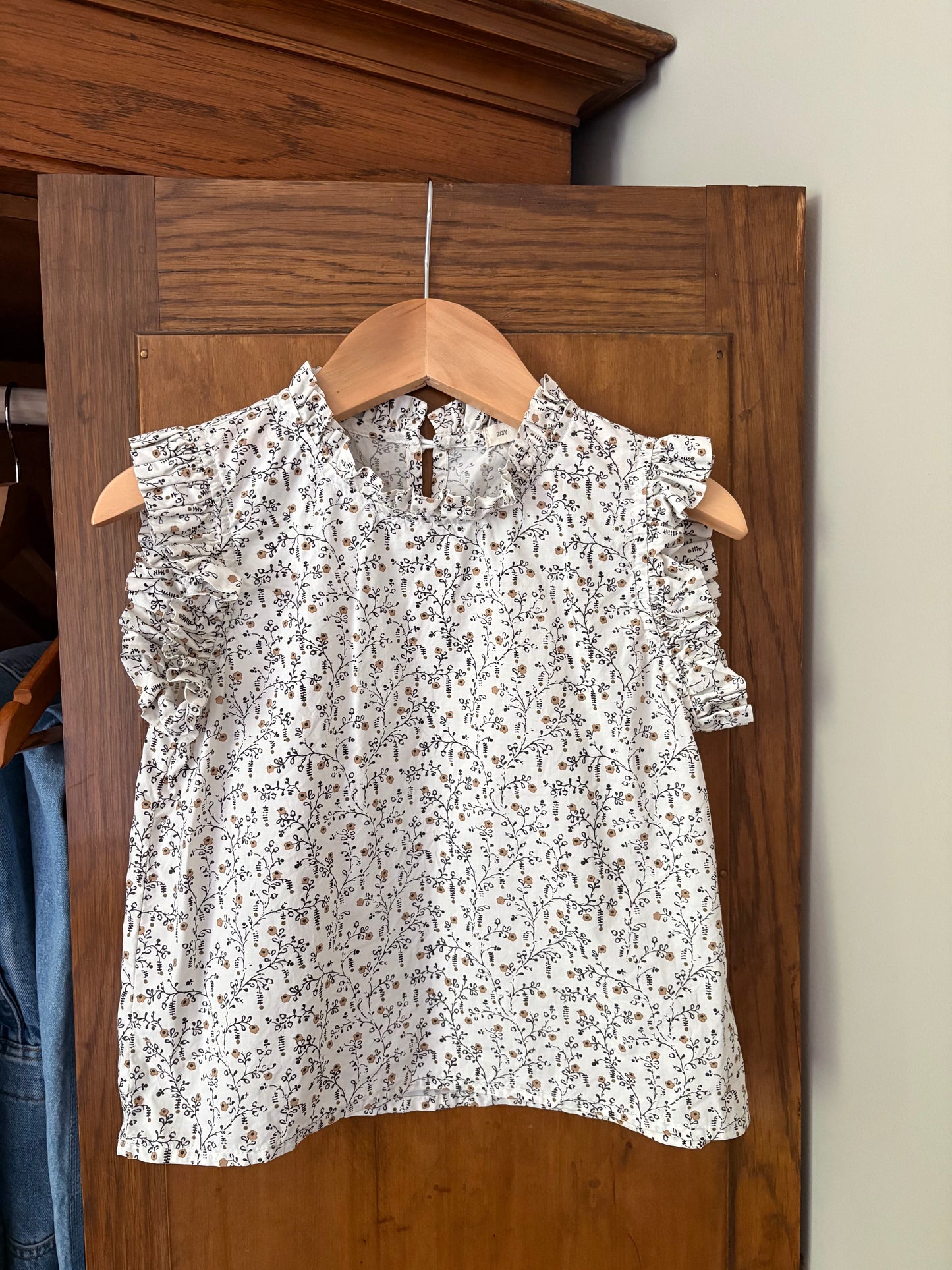 Haut à volants fleuri Soor Ploom (2-3 ans)