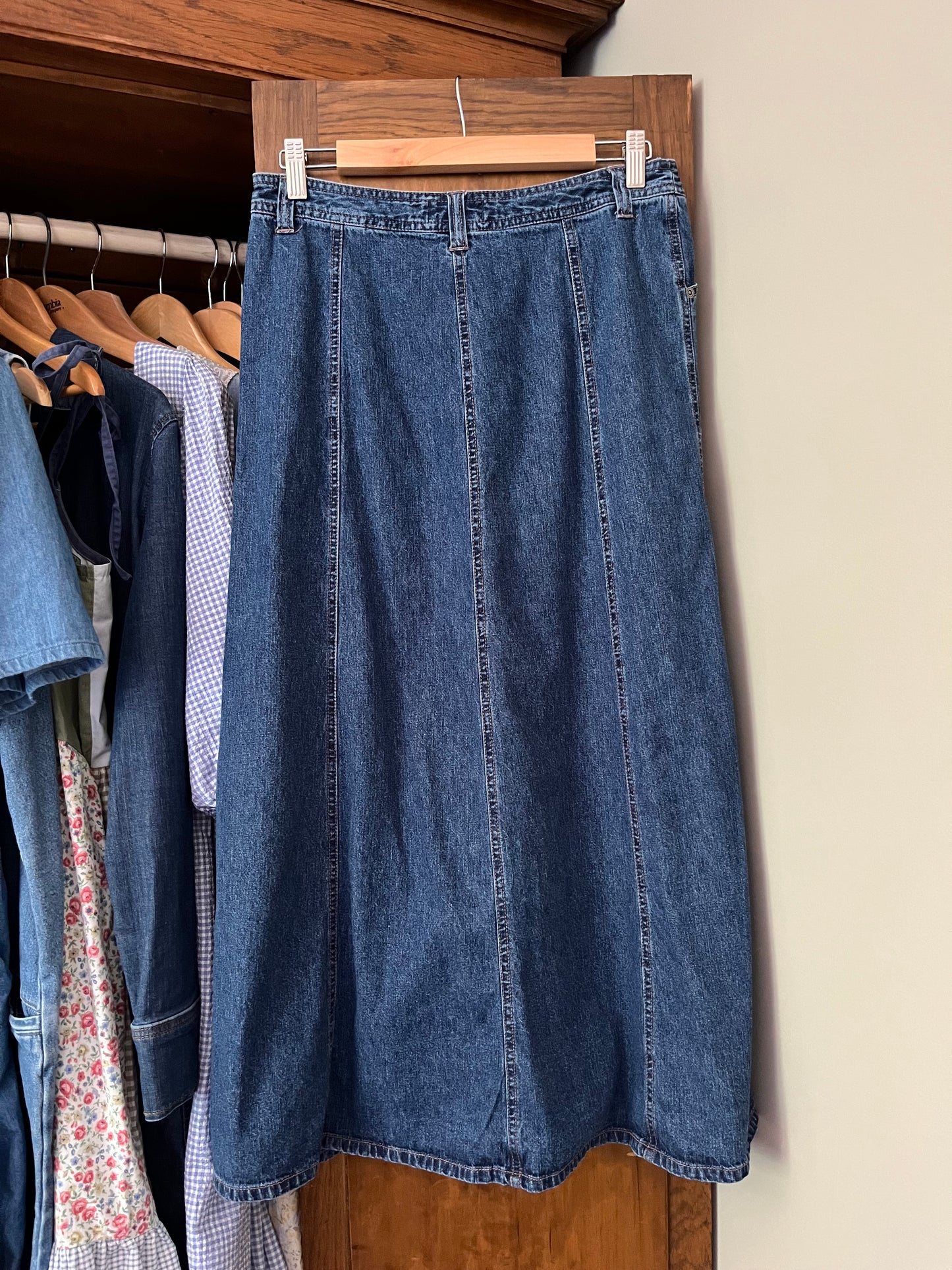 Jupe longue en denim (Médium)