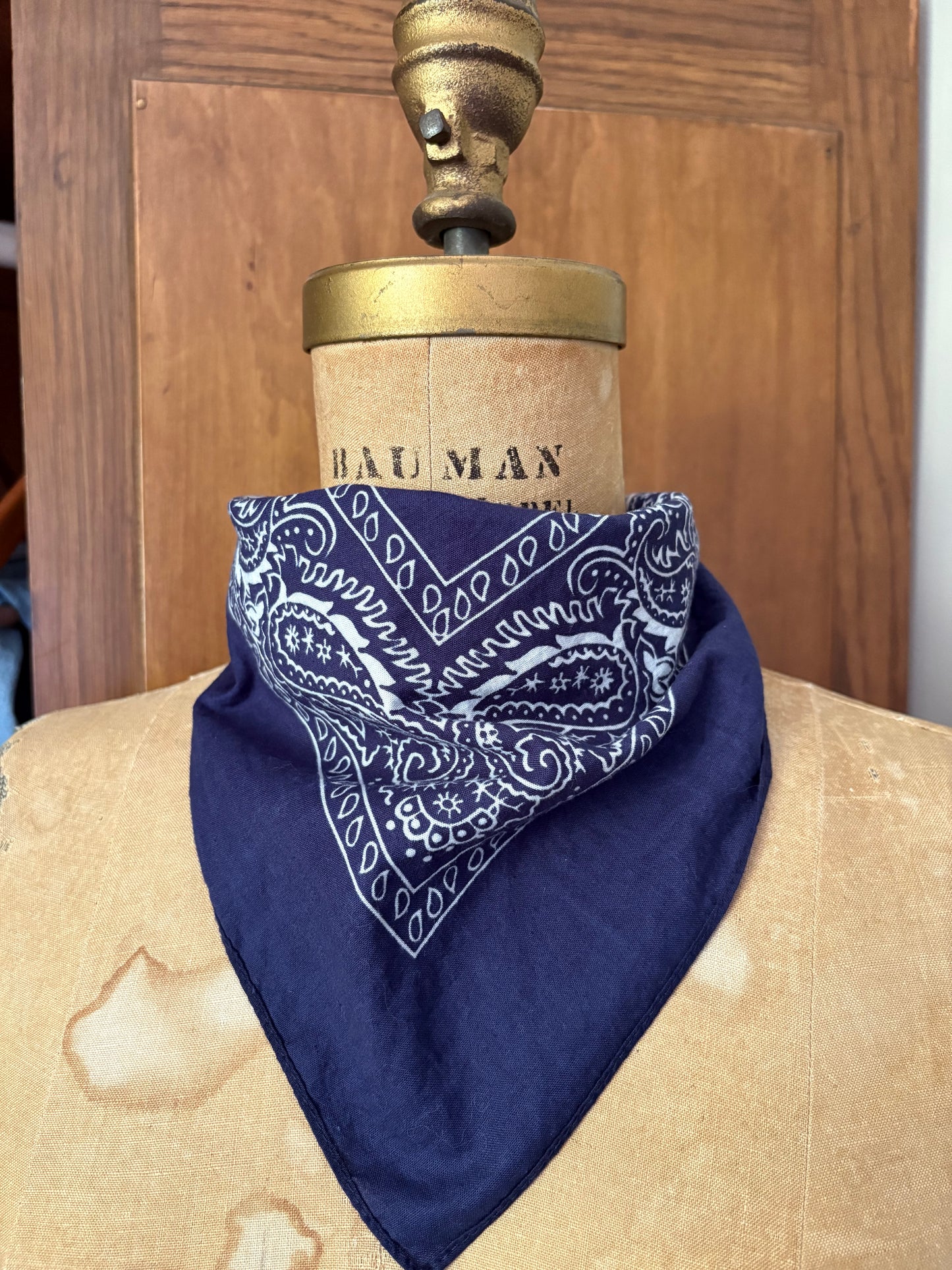 Foulard bandana bleu