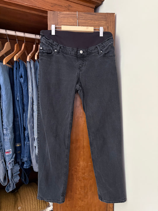 Jeans gris/noir de *maternité H&M (Large) * Tel quel