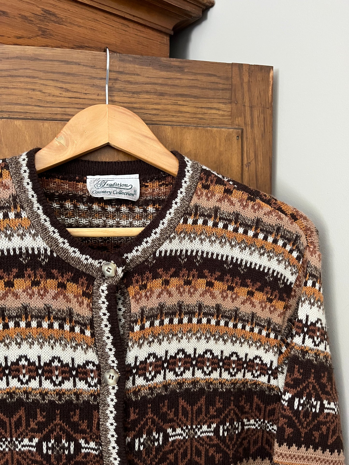 Cardigan motif hivernal (Large)