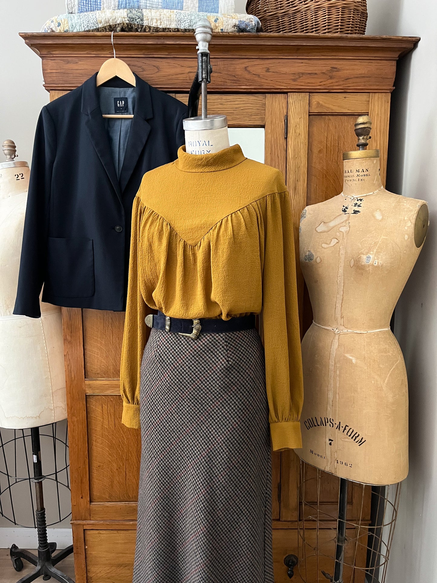 Jupe longue en laine (Xsmall)