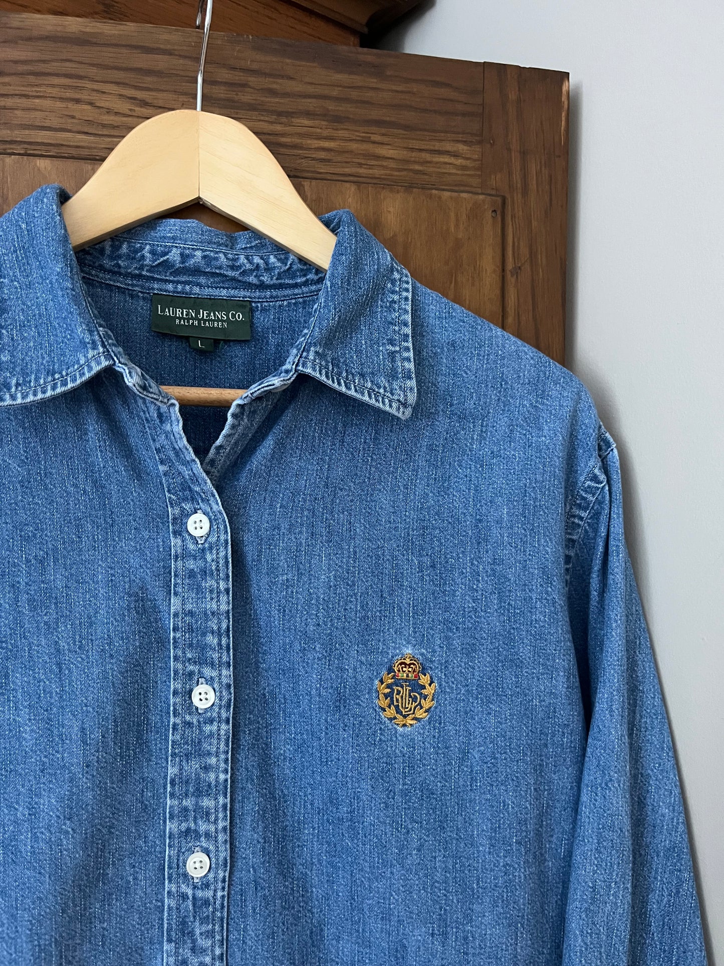 Chemise en denim vintage Ralph Lauren (Large)
