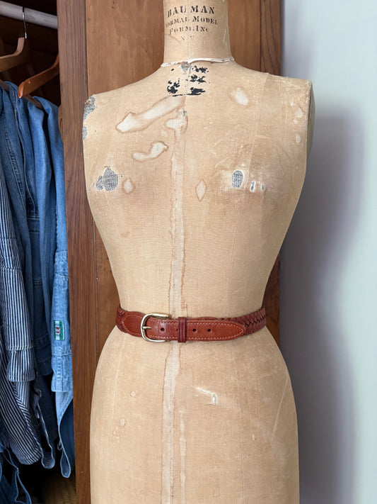 Ceinture en cuir tressé (Médium)