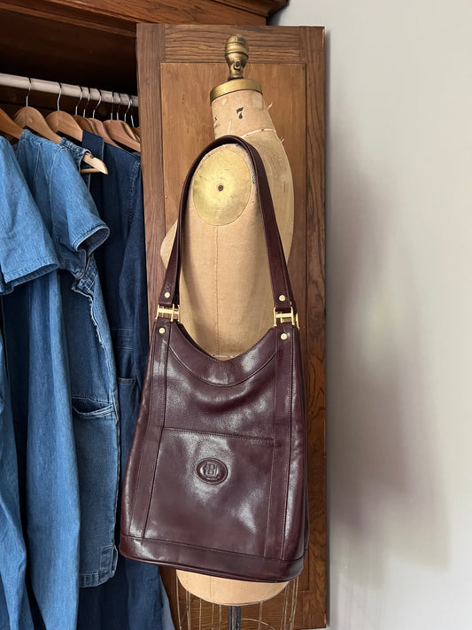 Sacoche en cuir véritable